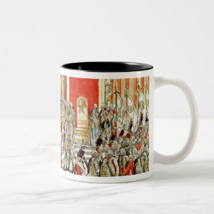 Taza Bicolor La coronación de Leopold II en Bratislava