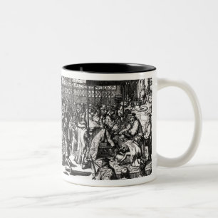 Taza Bicolor La coronación de rey George I