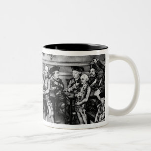 Taza Bicolor La corte de la equidad o de la reunión sociable de