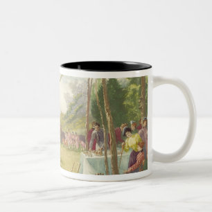Taza Bicolor La cosa del club, publicada por Boupil y el Co.