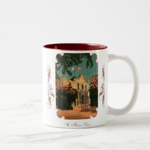 Taza Bicolor La cosecha de café de Texas