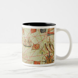 Taza Bicolor La costa de Turquía y de Chipre