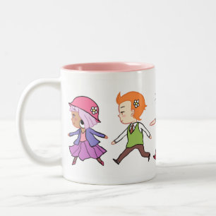 Taza Bicolor La cuadrilla de la flor