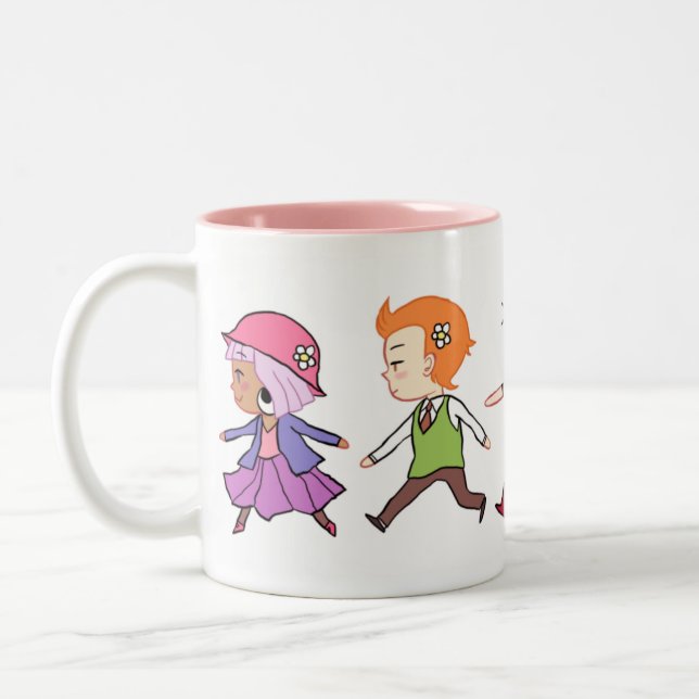 Taza Bicolor La cuadrilla de la flor (Izquierda)