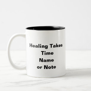 Taza Bicolor La curación lleva tiempo: error de recuperación pe