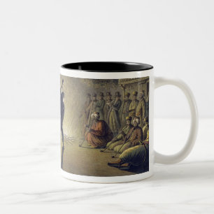 Taza Bicolor La danza de los campesinos búlgaros, pub. por