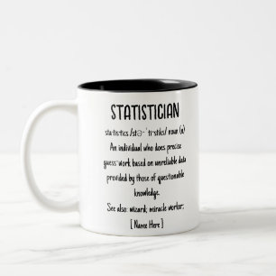 Taza Bicolor La definición estadística es un regalo Personaliza