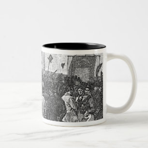 Taza Bicolor La demostración del Chartist en Kennington