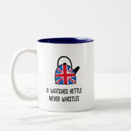 Taza Bicolor La divertida unión británica de Inglaterra Jack Ke