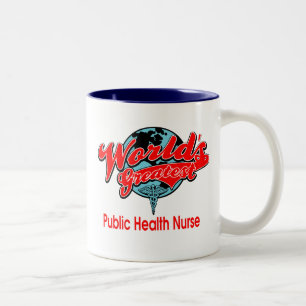 Taza Bicolor La enfermera de la salud pública más grande del