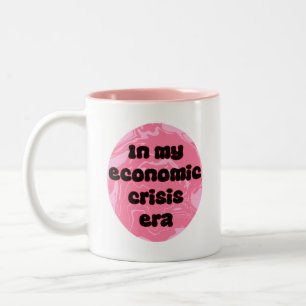 Taza Bicolor La era de la crisis económica - divertida