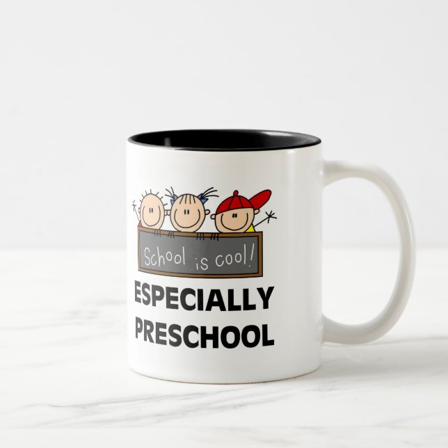 Taza Bicolor La escuela preescolar es fresca (Derecha)