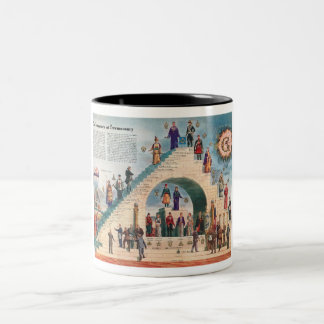 Taza Bicolor La estructura del Freemasonry