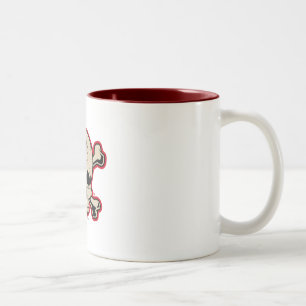 Taza Bicolor La fábrica "n de la rata del cráneo deshuesa" la