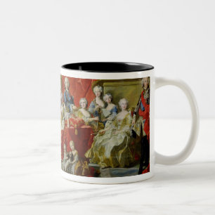 Taza Bicolor La familia de Philip V, 1743 (aceite en lona)