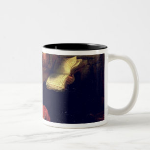 Taza Bicolor La familia santa, c.1645