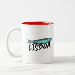 Taza Bicolor La famosa sardina del Festival de Lisboa