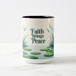 Taza Bicolor La fe trae paz