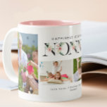 Taza Bicolor La felicidad es ser un floral no-Rubor 4<br><div class="desc">Abrace la alegría de los preciados recuerdos con nuestro "Happiness is Being a Nonna" Rubor Floral 4 Photo mug. Esta atractiva taza resume la esencia del amor de la abuela, adornada con delicados acentos florales y espacio para cuatro fotos reconfortantes. Ya sea bebiendo tu bebida favorita o simplemente disfrutando de...</div>