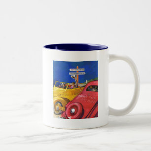 Taza Bicolor La feria o el busto de mundo