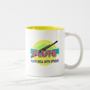 Taza Bicolor La flauta juega bien