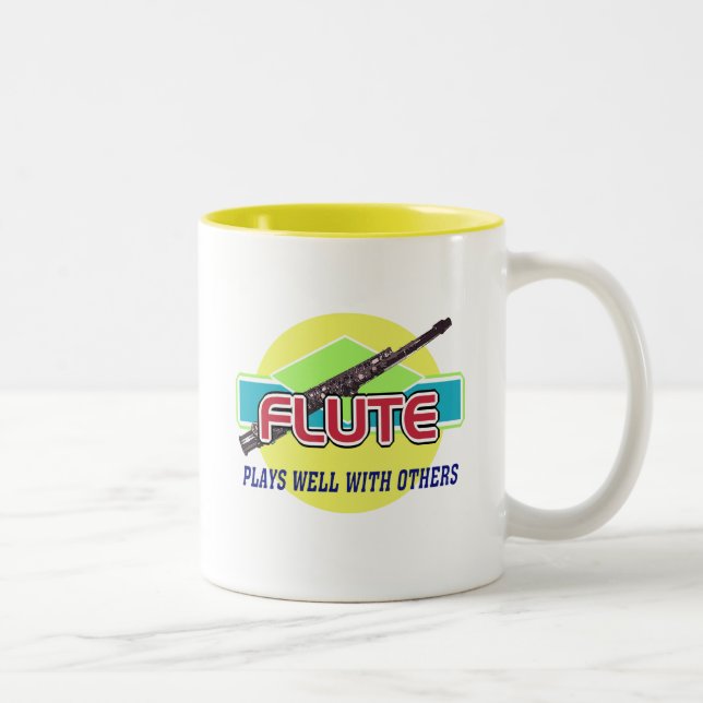 Taza Bicolor La flauta juega bien (Derecha)
