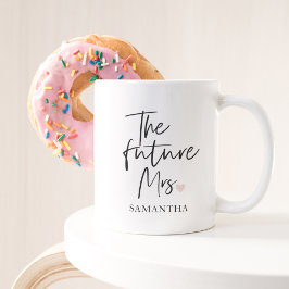 Taza Bicolor La futura Sra. y su nombre | Regalo de belleza mod