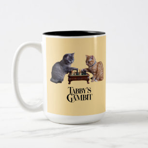 Taza Bicolor La gambita de Tabby