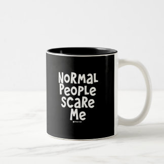 Taza Bicolor La gente normal me asusta