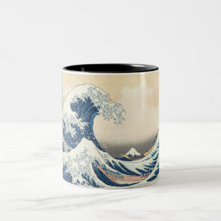 Taza Bicolor La gran ola de Kanagawa