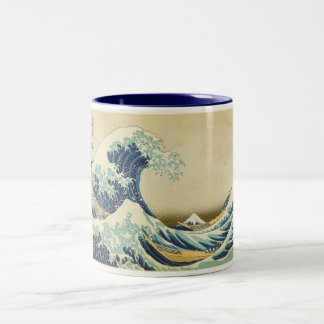 Taza Bicolor La Gran Ola Frente a la Costa de Kanagawa