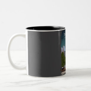 Taza Bicolor La Haya Vintage Minimal City Tra Países Bajos