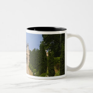 Taza Bicolor La imponente entrada al Chateau Haut Sarpe, el