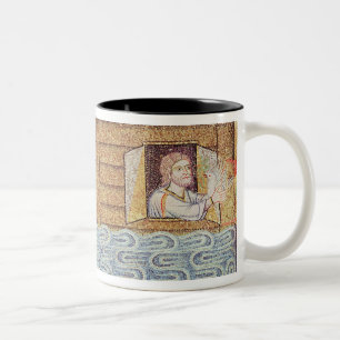Taza Bicolor La inundación, del atrio, detalle de Noah