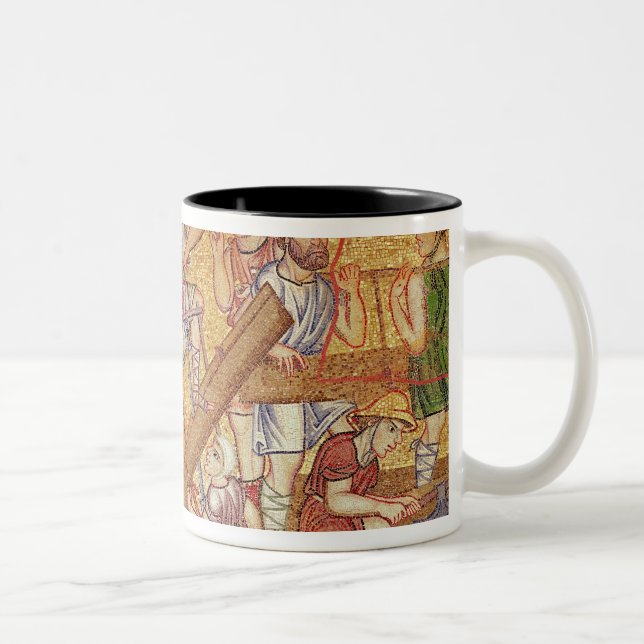 Taza Bicolor La inundación, del atrio, detalle del (Derecha)
