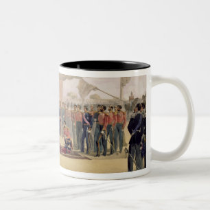 Taza Bicolor La investidura de la orden del baño, placa franco