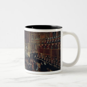 Taza Bicolor La investidura de un monarca en San Lorenzo