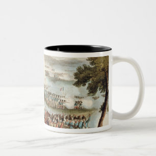 Taza Bicolor La izquierda del ejército británico en la acció