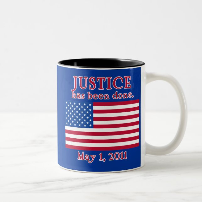 Taza Bicolor La JUSTICIA HA SIDO camiseta HECHA (Derecha)