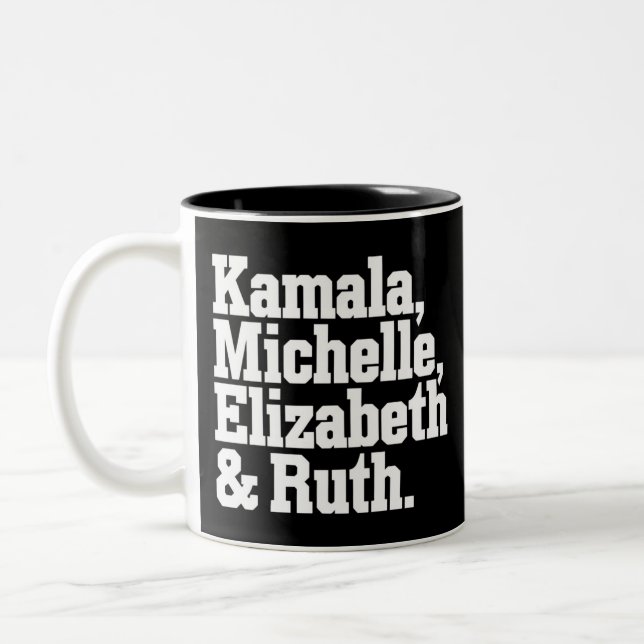 Taza Bicolor La Kamala Política Feminista Michelle Elizabeth Ru (Izquierda)
