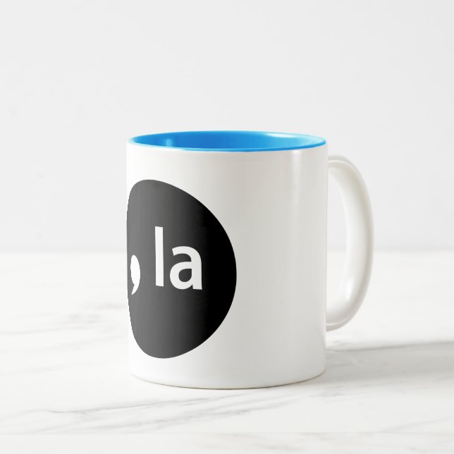 Taza Bicolor ,la Koffee mug (Anverso derecho)