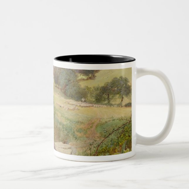 Taza Bicolor La lechera, 1860 (Derecha)
