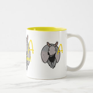 Taza Bicolor La letra A mug
