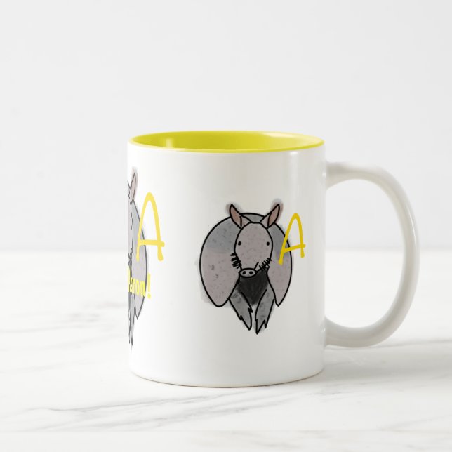Taza Bicolor La letra A mug (Derecha)