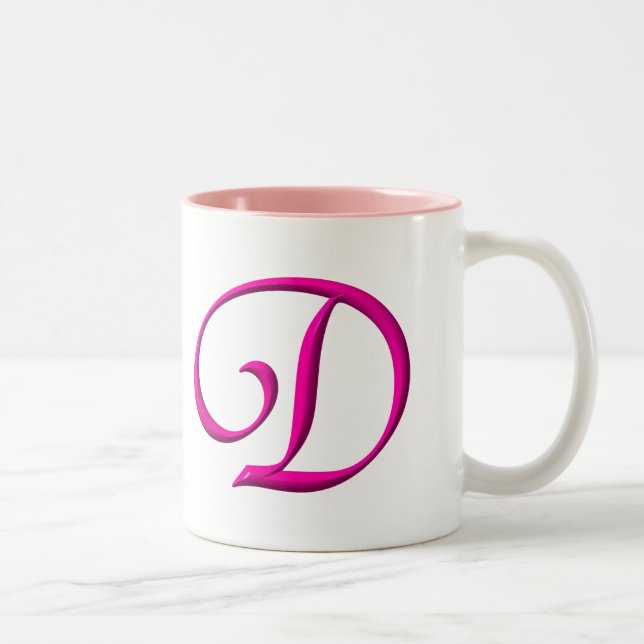 Taza Bicolor La letra D (Derecha)