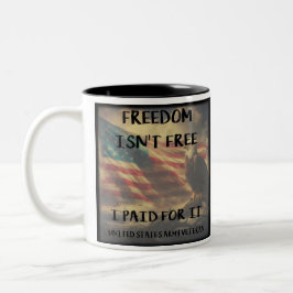Taza Bicolor La libertad no es la versión libre de café para el