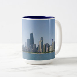 Taza Bicolor La línea aérea de Chicago
