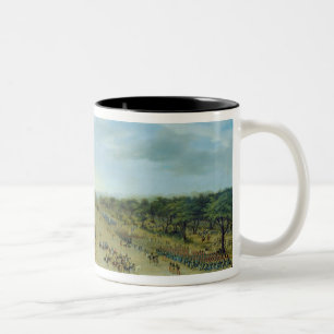 Taza Bicolor La llegada del ejército aliado en Itapiru, Paragu