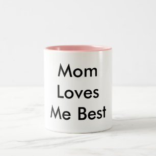 Taza Bicolor La mamá me ama mejor, hace para asaltar
