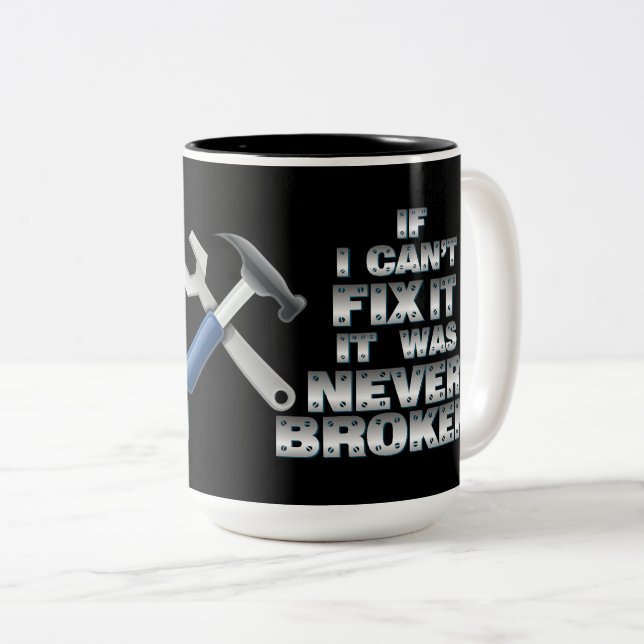 Taza Bicolor La manitas equipa humor (Anverso derecho)